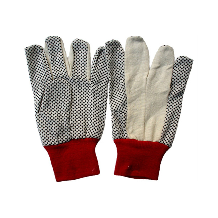 COTTON PVC DOTTED GLOVES