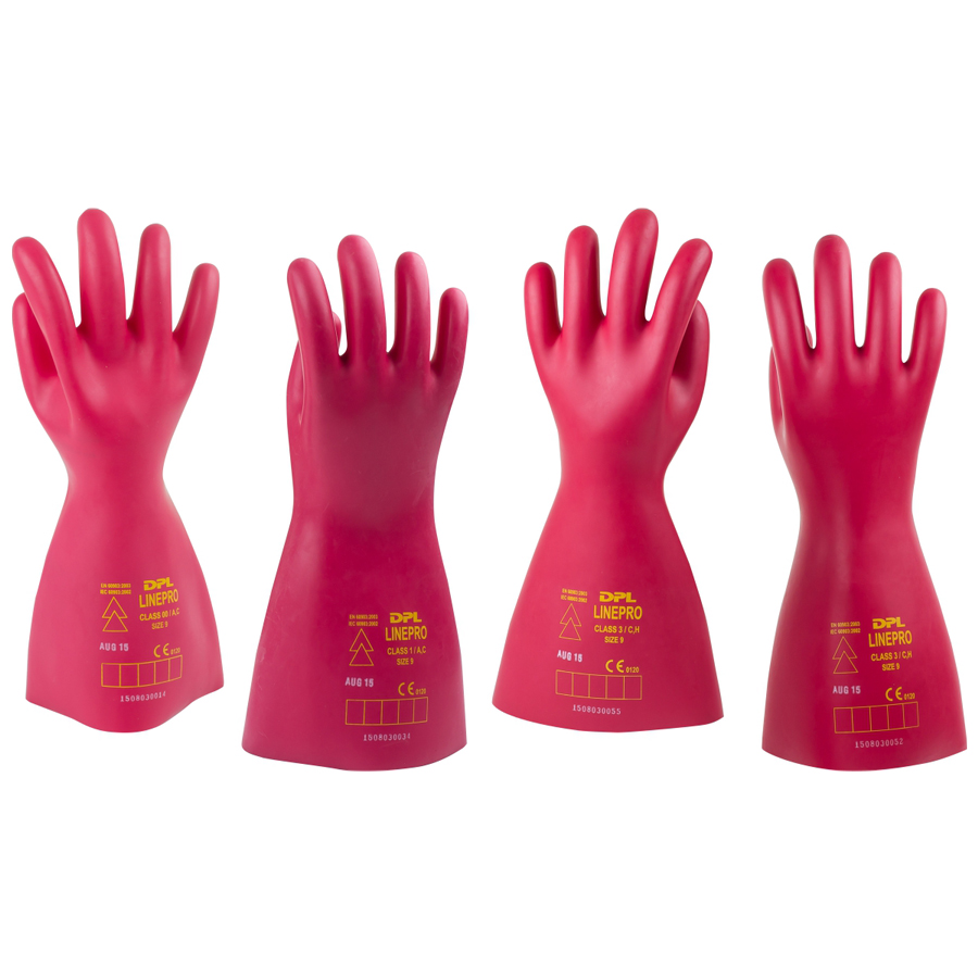 RUBBER GLOVES FOR ELECTRICAL INSULATION